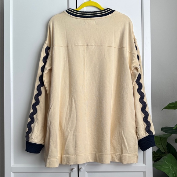 NWT Free People Boardwalk Sweatshirt, XS - Picture 4 of 4